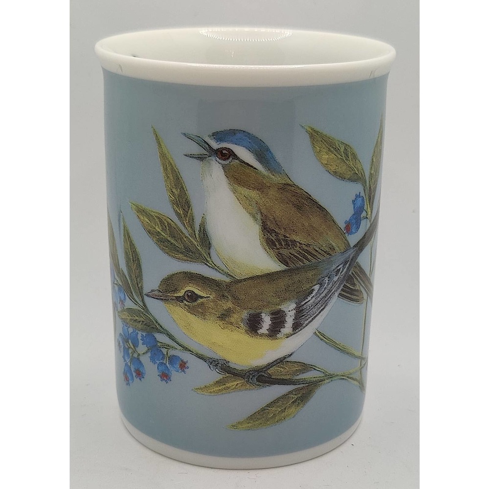 Singing Birds Blue Cup With Nest by Gallery
